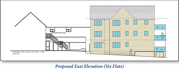 Lot: 61 - LAND WITH PLANNING CONSENT FOR SIX FLATS -